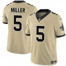 Kendre Miller New Orleans Saints #5 Gold 2025 F.U.S.E. Stitched Shirt Alternate