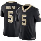 Kendre Miller New Orleans Saints #5 Black Stitched Jersey F.U.S.E