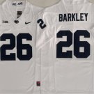Saquon Barkley Penn State Nittany Lions #26 White Stitched Jersey F.U.S.E