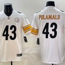 Troy Polamalu Pittsburgh Steelers #43 White Stitched Jersey
