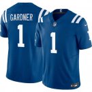 Sauce Gardner Indianapolis Colts #1 Blue 2025 F.U.S.E. Jersey Stitched
