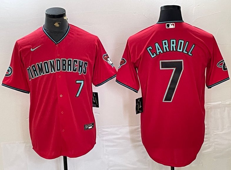 Corbin Carroll Arizona Diamondbacks #7 Red 2024 Stitched Jersey