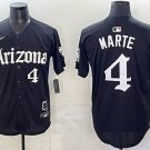Ketel Marte Arizona Diamondbacks #4 Black Limited Stitched Jersey