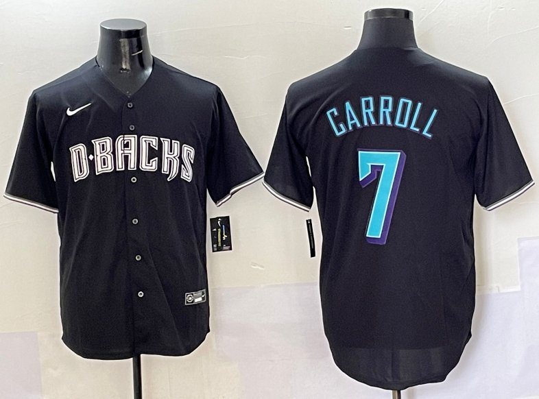 Corbin Carroll Arizona Diamondbacks #7 Black Stitched Jersey