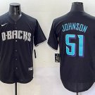 Randy Johnson Arizona Diamondbacks #51 Black Stitched Jersey