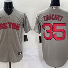 Garrett Crochet Boston Red Sox #35 Gray Stitched Jersey