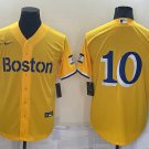 Trevor Story Boston Red Sox #10 Gold City Connect Stitched Jersey