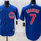 Dansby Swanson Chicago Cubs #7 Royal Stitched Jersey