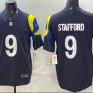 Matthew Stafford Los Angeles Rams #9 midnight blue 2025 Stitched Shirt F.U.S.E. “Rivalries”