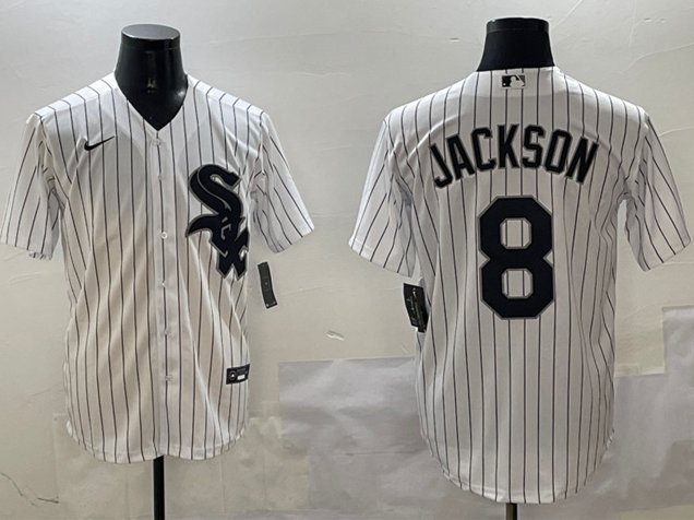 Bo Jackson Chicago White Sox #8 White Jersey Stitched