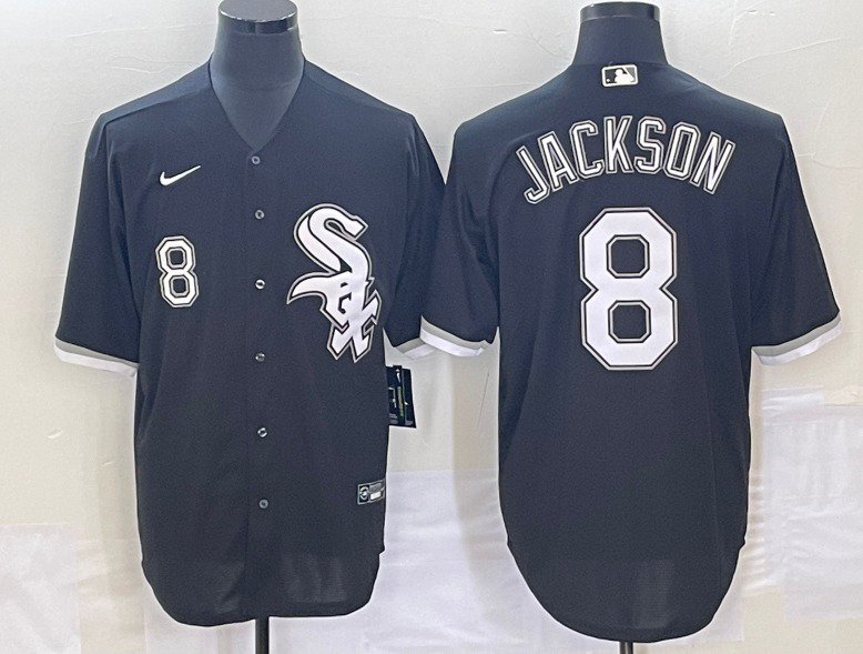 Bo Jackson Chicago White Sox #8 Number Black Stitched Jersey