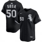 Lenyn Sosa Chicago White Sox #50 Black Limited Stitched Jersey Alternate