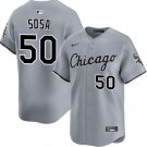 Lenyn Sosa Chicago White Sox #50 Gray Limited Jersey Stitched