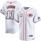 Barry Larkin Cincinnati Reds #11 White 2025 Speedway Classic Home Jersey Stitched