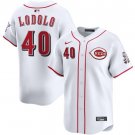Nick Lodolo Cincinnati Reds #40 White Home Limited Stitched Jersey