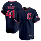 Carlos Santana Cleveland Guardians #41 Navy 2025 Alternate Limited Stitched Jersey
