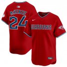 Triston McKenzie Cleveland Guardians #24 Red Alternate Stitched Jersey