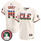 Larry Doby Cleveland Guardians #14 Cream Mexico Jersey Stitched