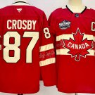 Sidney Crosby Canada #87 Red 2025 4 Nations Face-Off Premium Stitched Hockey Jersey