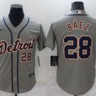 Javier Báez Detroit Tigers #28 Grey Stitched Jersey
