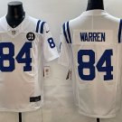 Tyler Warren Indianapolis Colts #84 White 2025 F.U.S.E. Stitched Jersey Jim Irsay Patch