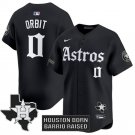 Orbit Houston Astros #0 Black 'Gothic Edition' Vapor Limited Stitched