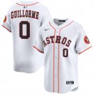 Luis Guillorme Houston Astros #0 White 2025 Home Limited Stitched