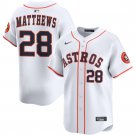 Brice Matthews Houston Astros #28 White 2025 Home Stitched
