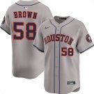 Hunter Brown Houston Astros #58 Gray 2025 Limited Stitched