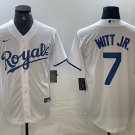 Bobby Witt Jr. Kansas City Royals #7 White Stitched