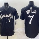 Bobby Witt Jr. Kansas City Royals #7 Black 'Gothic Crown Edition' Vapor Premier Stitched