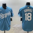 Yuli Gurriel Kansas City Royals #18 Light Blue Stitched Jersey