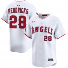 Kyle Hendricks Los Angeles Angels #28 White Home Limited Stitched Jersey