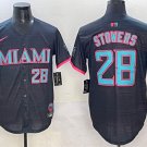Kyle Stowers Miami Marlins #28 Black 2025 City Connect Stitched