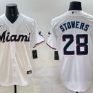 Kyle Stowers Miami Marlins #28 White Home Limited Stitched