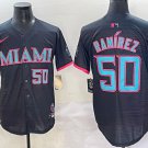 Agustín Ramírez Miami Marlins #50 Black 2025 City Connect Stitched