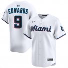 Xavier Edwards Miami Marlins #9 White Home Limited Stitched