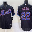 Juan Soto New York Mets #22 Black Jersey Stitched