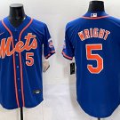 David Wright New York Mets #5 Blue Jersey Stitched