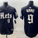 Brandon Nimmo New York Mets #9 Black 'Gotham Gothic Edition' Stitched Jersey