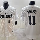 Anthony Volpe New York Yankees #11 White 'Gothic Legacy Edition' Stitched Jersey
