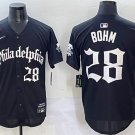 Alec Bohm Philadelphia Phillies #28 Black Gothic Stitched Jersey