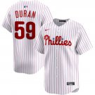 Jhoan Durán Philadelphia Phillies #59 White Stitched Jersey