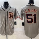 Jung Hoo Lee San Francisco Giants #51 Gray Stitched