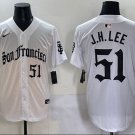 Jung Hoo Lee San Francisco Giants #51 White 'Gothic Fog Edition' Stitched Jersey