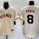 Hunter Pence San Francisco Giants #8 Cream Limited Stitched Jersey
