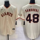Pablo Sandoval San Francisco Giants #48 Cream Stitched Jersey