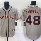 Pablo Sandoval San Francisco Giants #48 Gray Stitched Jersey