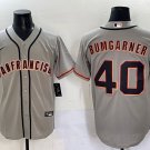 Madison Bumgarner San Francisco Giants #40 Grey Stitched Jersey