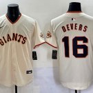 Rafael Devers  San Francisco Giants #16 Cream Jersey Stitched